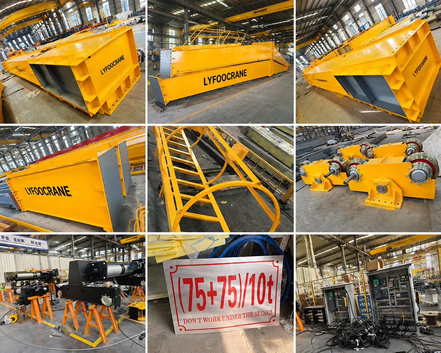 LYFOOCRANE 75t+75t Double Girder Gantry Crane Successfully Shipped