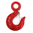 2-Pack 320A Eye Slip Hooks with Safety Latch, 2 Ton WLL (4,400 LBS), Forged Alloy Steel Rigging Hooks for Chains, Slings and Wire Rope-2