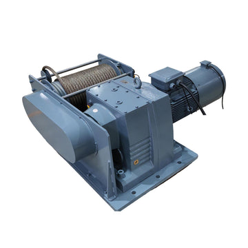 10,000 kg Industrial Winch with Controlled Rope Spooling