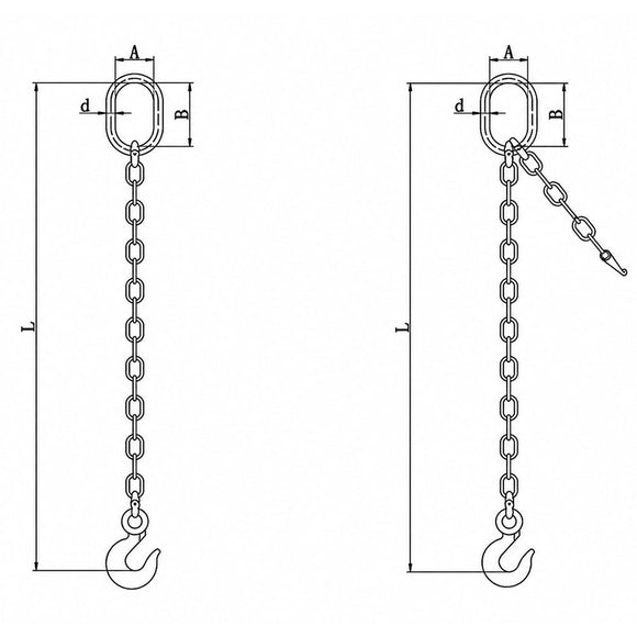 Single-Leg Chain Sling Assembly