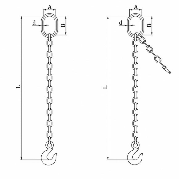 Single-Leg Chain Sling Assembly