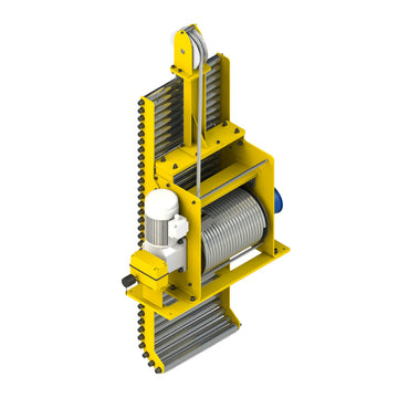 500 kg Hydropower Cable Winch with Encoder and 12-Circuit Slip Ring
