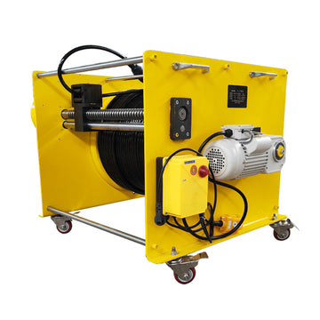 100 kg Fiber-Optic and Hybrid Power Cable Reel Winch