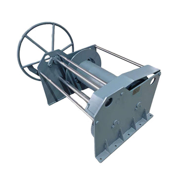 100 kN Manual Marine Pulling Winch with 150 m Rope Capacity