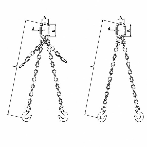 Two-Leg Chain Sling Assembly