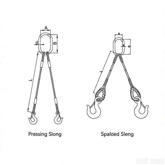 2-Leg Wire Rope Sling Assembly