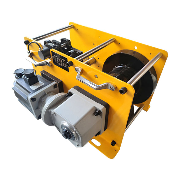 Servo Winch with Meter-Counter Encoder and Screw Level Wind