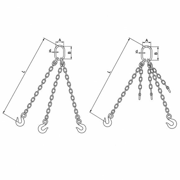Three-Leg Chain Sling Assembly