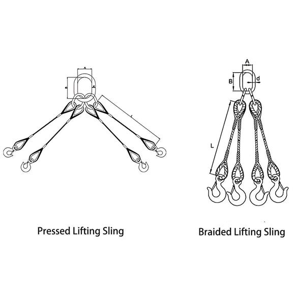 Four-leg Wire Rope Sling Assembly