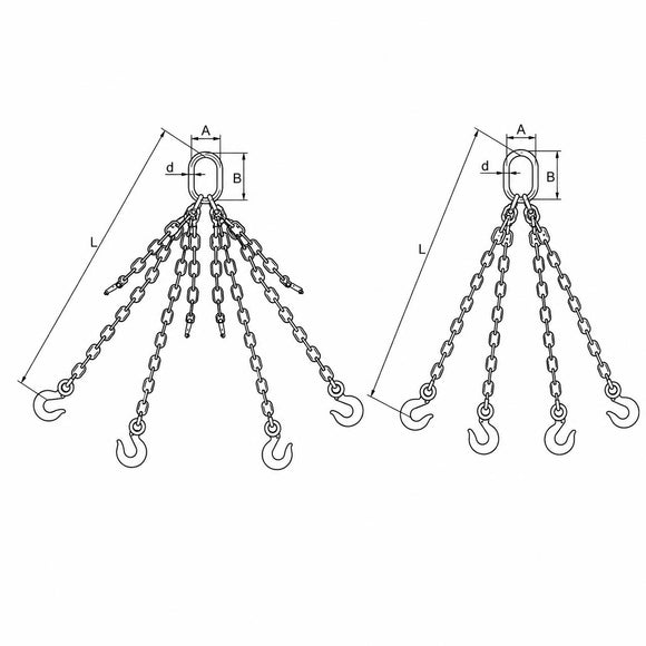 Four-Leg Chain Sling Assembly