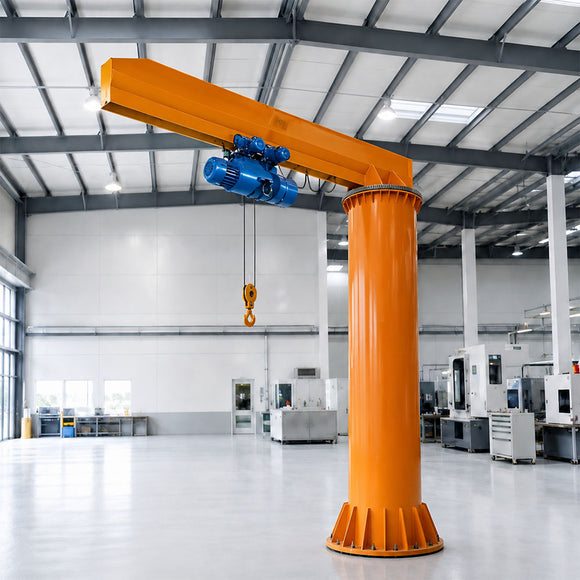Pillar-mounted jib crane