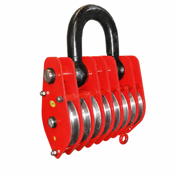 Eight-Sheave Pulley Block with Lifting Eye