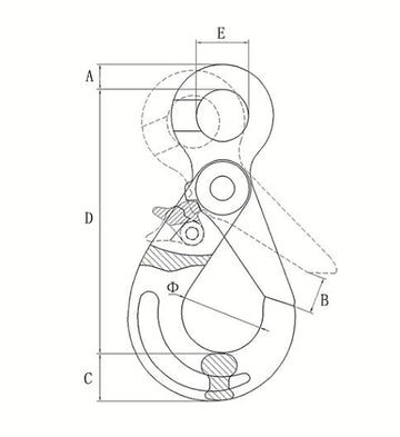 G80 EU Type Eye Safety Hook - 0