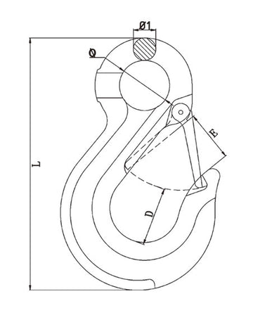 G80 EU Type Slip Hook - 0