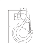 G80 Eye Hook with Safety Latch-2