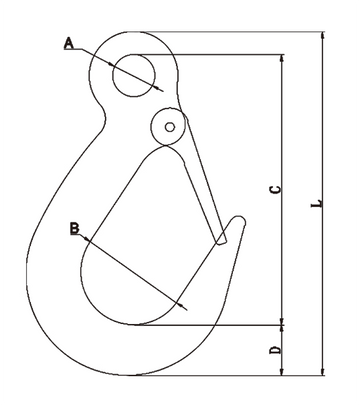 G80 UK Type Cargo Hook - 0