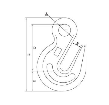 G80 US Type Eye Grab Hook - 0