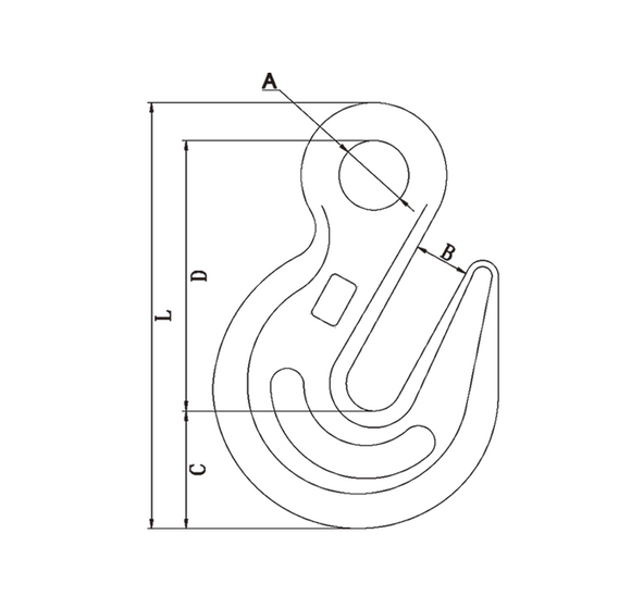 G80 US Type Eye Grab Hook