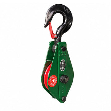 Heavy-Duty Single-Sheave Snatch Block with Hook