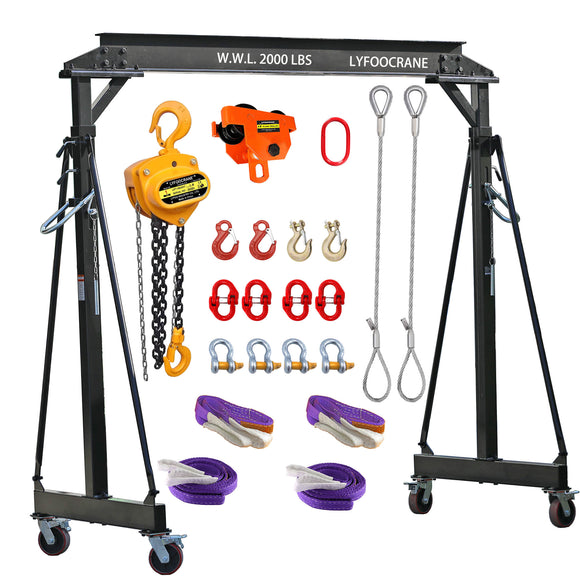 Adjustable Gantry Crane KIT 2000 lbs - 8.5 FT