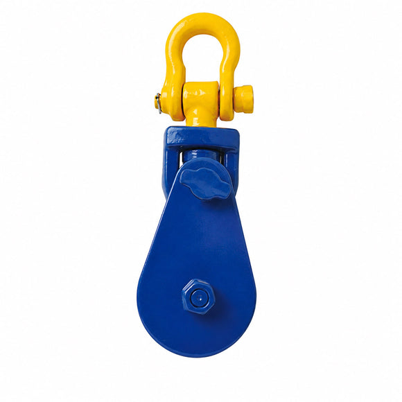 Shackle-Type Heavy-Duty Single-Sheave Pulley Block