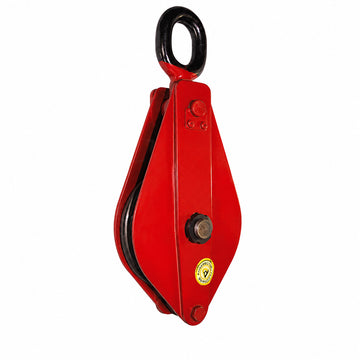 Single-Sheave Closed Pulley Block with Link Attachment