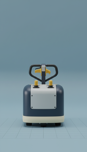 Ergonomic Tugger Cart with Poly Deck