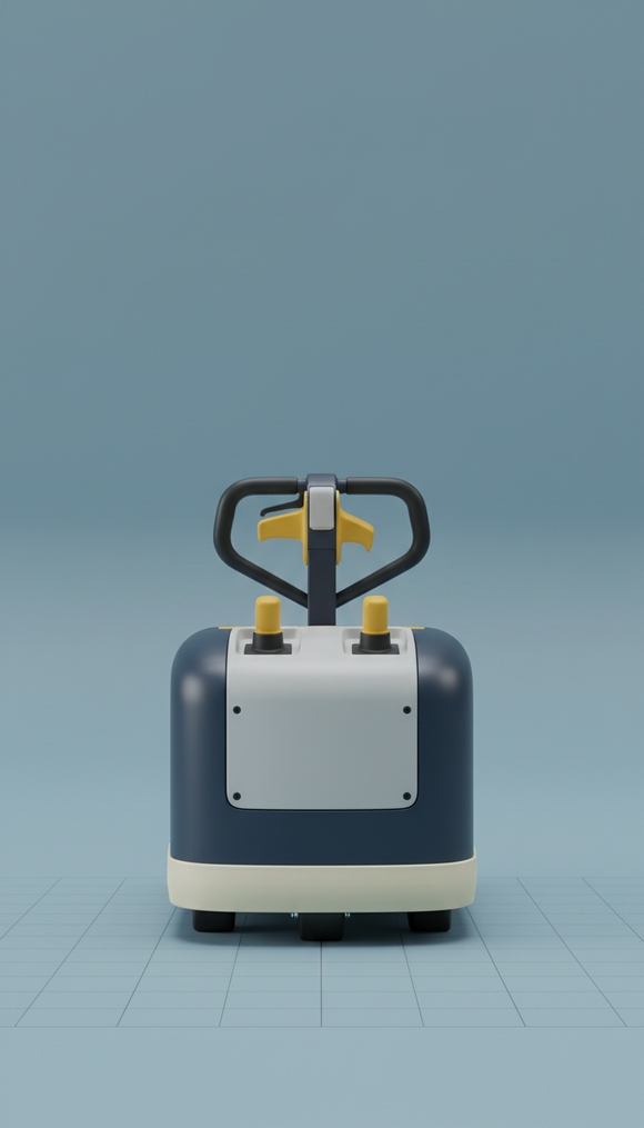 Ergonomic Tugger Cart with Poly Deck