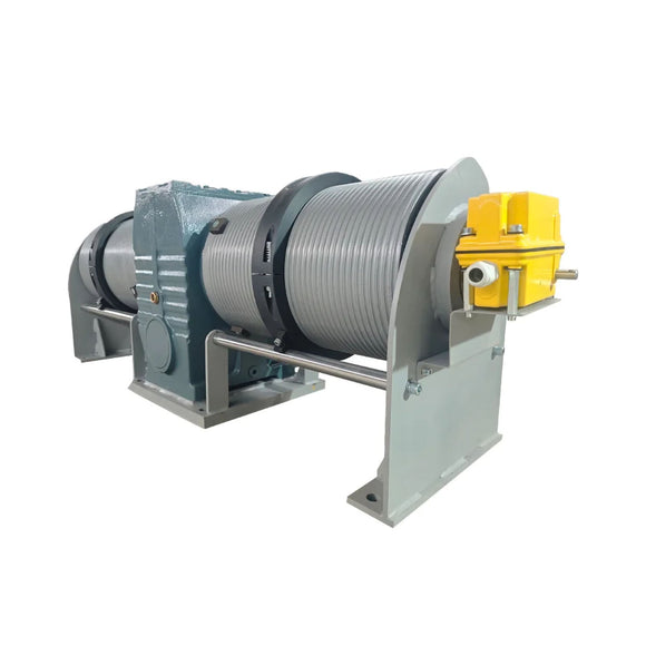 2,000 kg Servo Dual-Drum Winch with PLC Integration