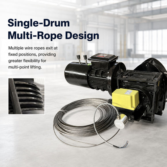 300 kg Multi-Rope Stage Batten Winch