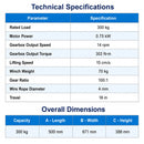 300 kg Multi-Rope Stage Batten Winch-2