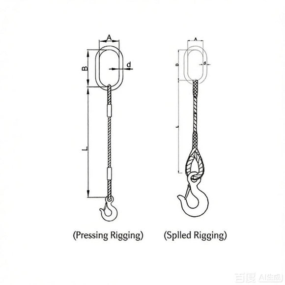 Single Leg Wire Rope Sling Assembly